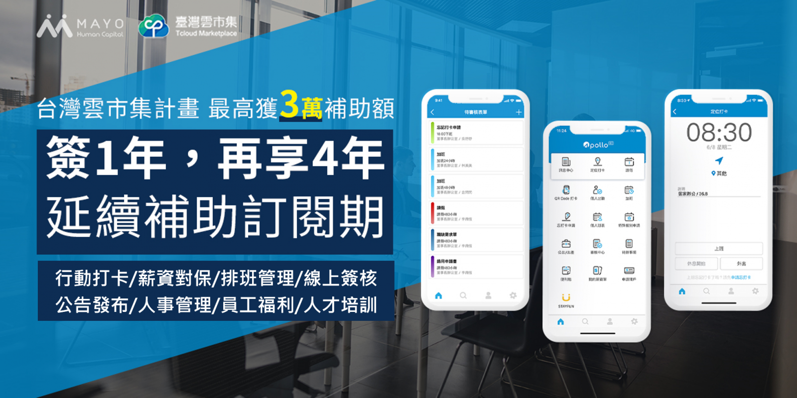 雲市集人資補助優惠方案