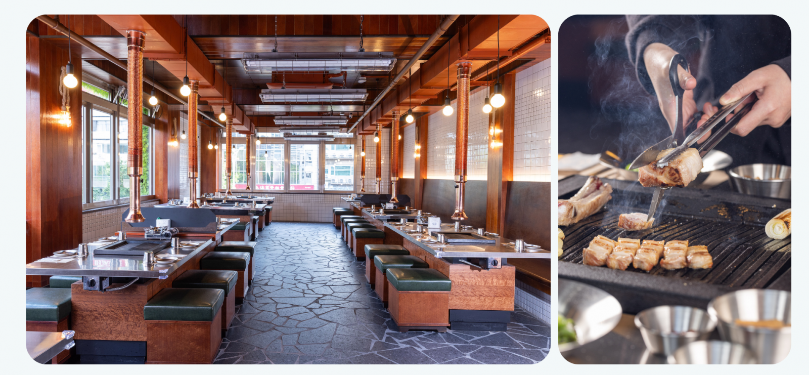 燒肉名店金豬食堂之店內用餐區