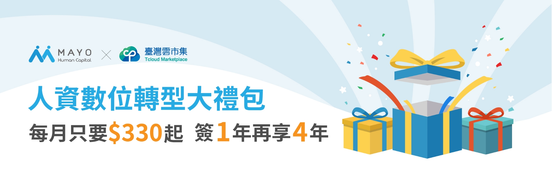 台灣雲市集Tcloud補助計畫,Apollo人資系統即用、即享,獲最高三萬元補助。