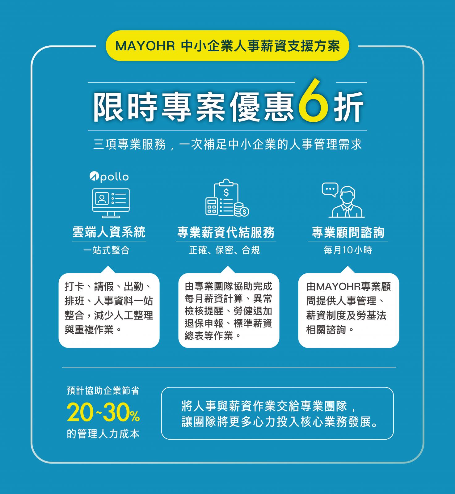 MAYOHR 中小企業人事薪資支援方案 
