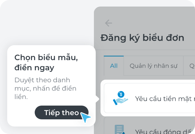 Vào khu vực đăng ký