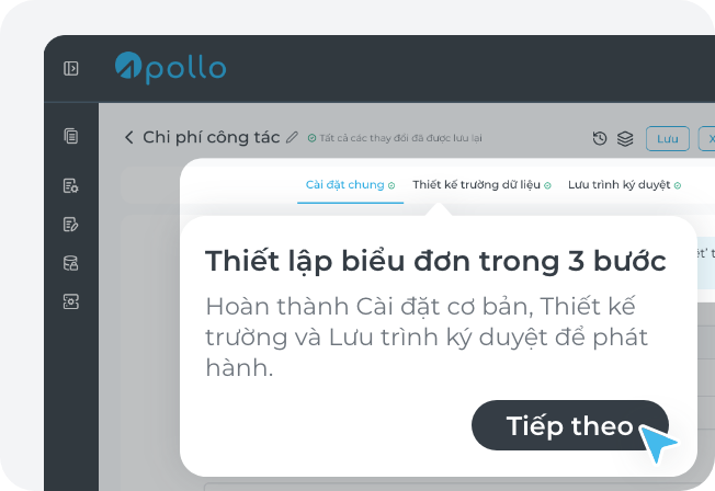 Vào trung tâm thiết kế biểu đơn